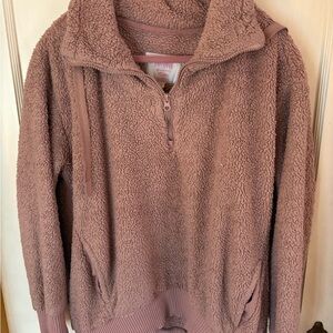 Calvin Klein Women's Mauve Teddy Jacket